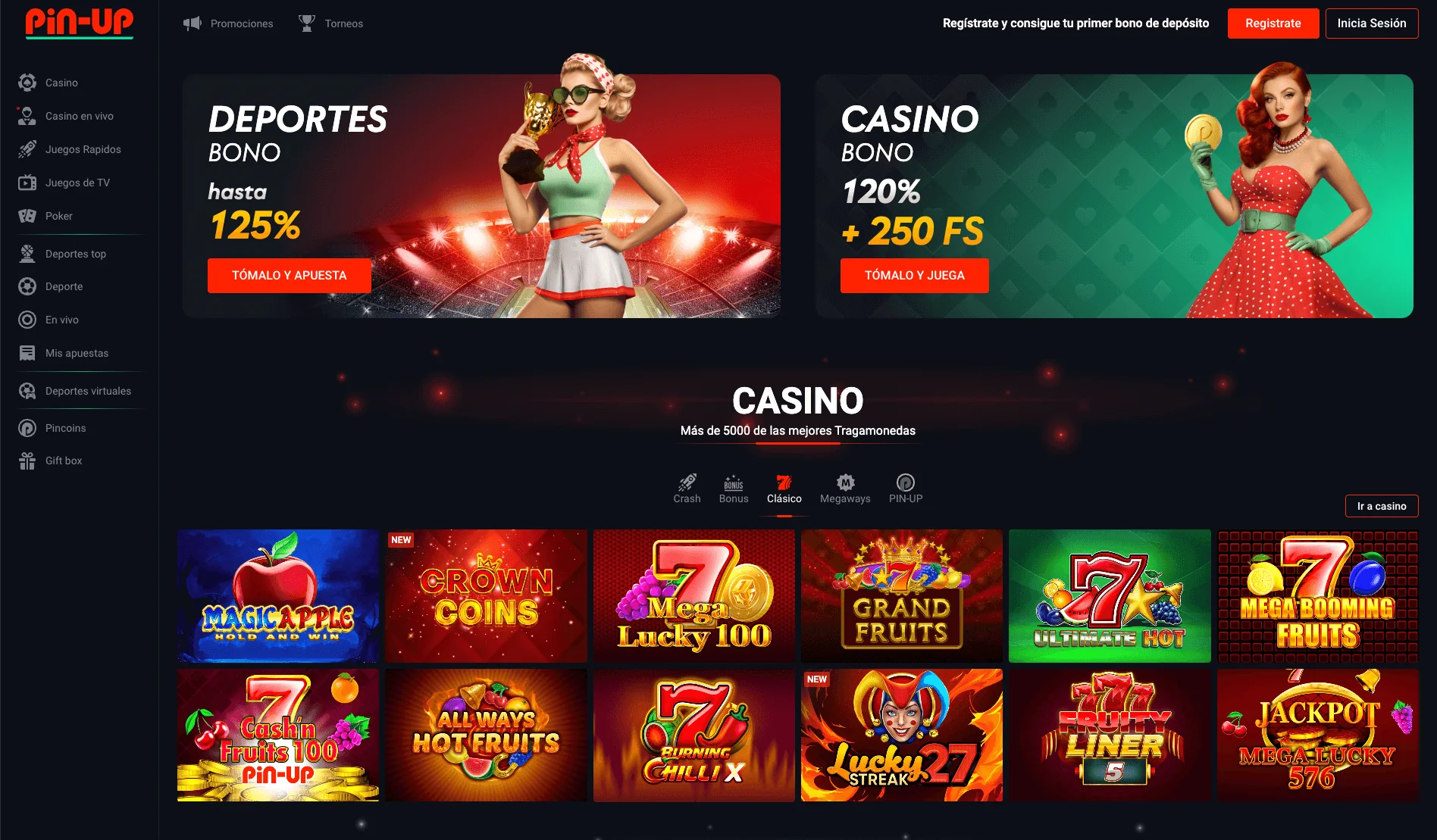 sitio de Casino Pin Up
